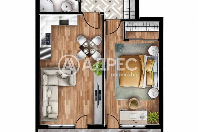 Двустаен апартамент, Банкя, Банкя, 647350, Снимка 4