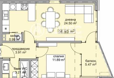 Двустаен апартамент, Варна, м-ст Траката, 686350, Снимка 1