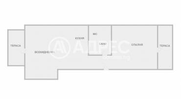 Двустаен апартамент, Варна, Спортна зала, 689350, Снимка 1