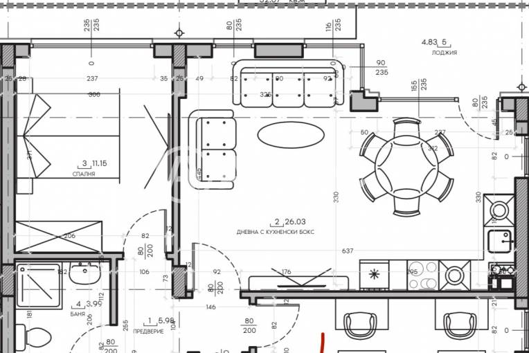 Тристаен апартамент, София, Малинова Долина, 660351, Снимка 1