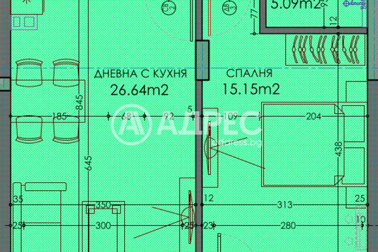 Двустаен апартамент, Пловдив, Тракия, 683351, Снимка 2
