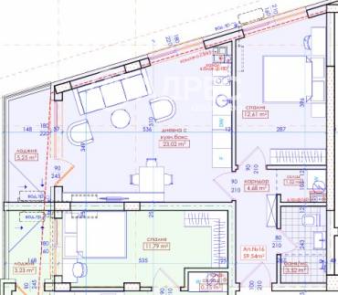 Двустаен апартамент, Бургас, Меден рудник - зона Д, 670352, Снимка 1