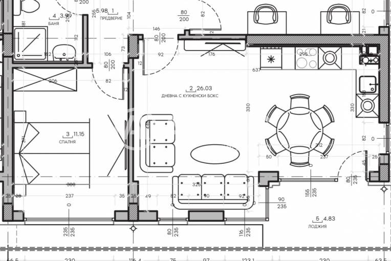 Тристаен апартамент, София, Малинова Долина, 660353, Снимка 1