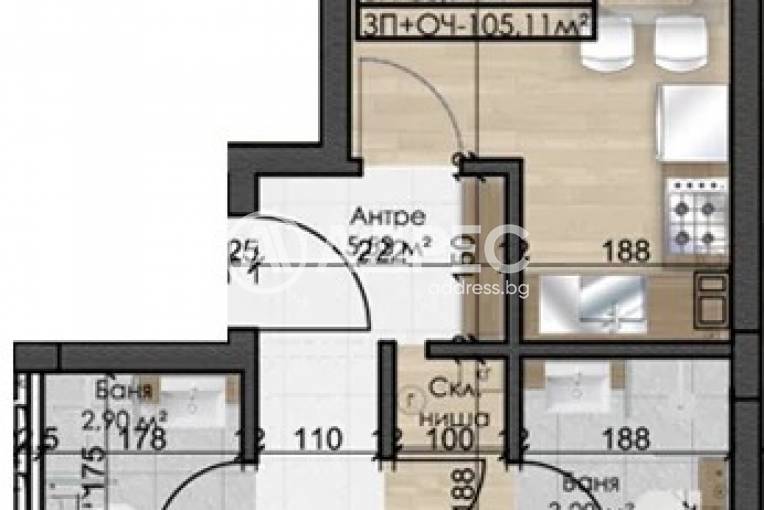 Тристаен апартамент, София, Овча купел, 681354, Снимка 1