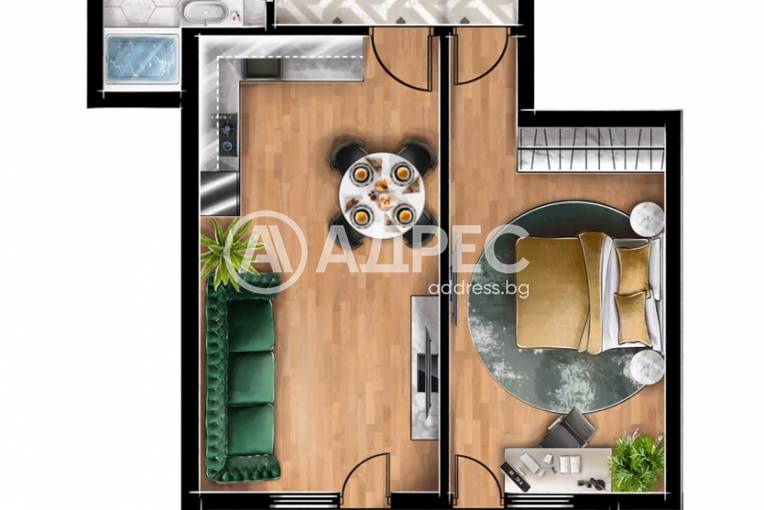 Двустаен апартамент, Банкя, Банкя, 647357, Снимка 4