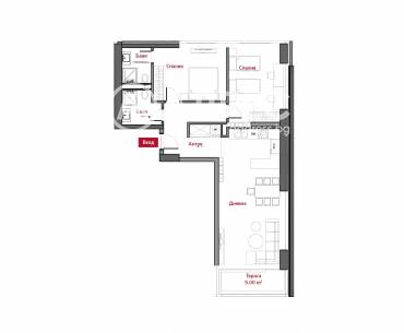 Тристаен апартамент, София, Лозенец, 680359, Снимка 2