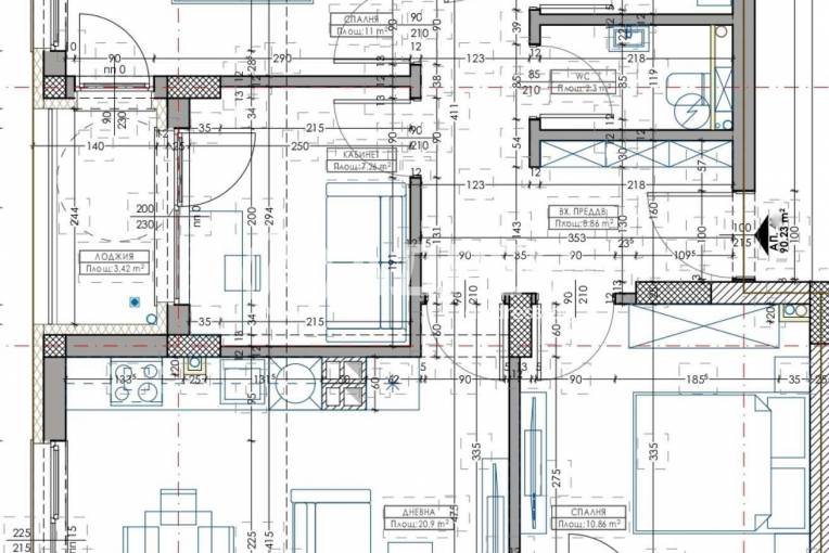 Тристаен апартамент, Варна, Владислав Варненчик, 690360, Снимка 4