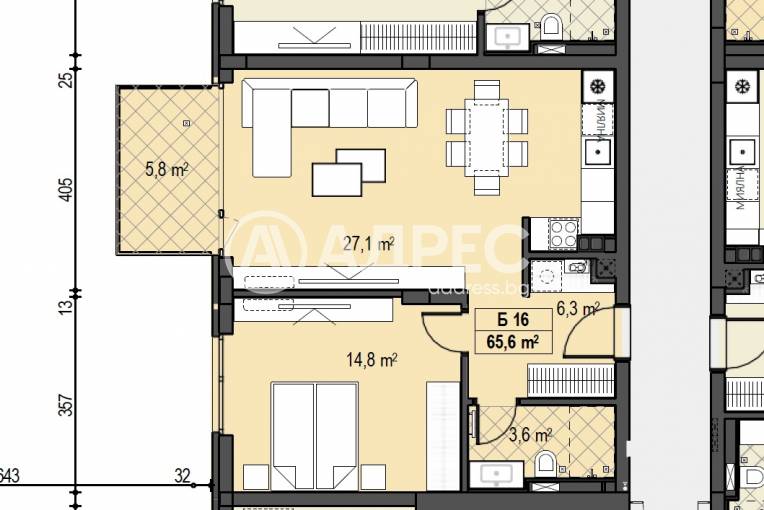Двустаен апартамент, София, Бояна, 658361, Снимка 1