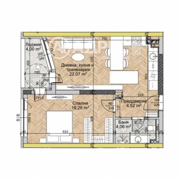 Двустаен апартамент, София, Люлин 2, 671361, Снимка 1