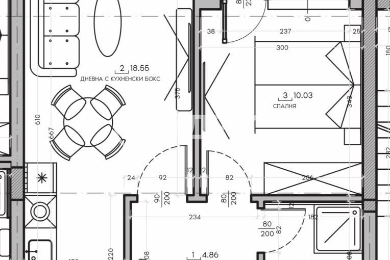 Двустаен апартамент, София, Малинова Долина, 660362, Снимка 1