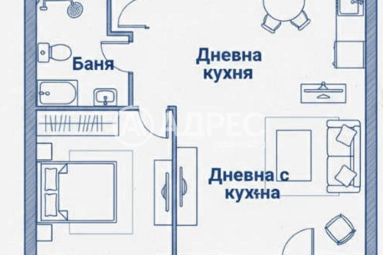 Двустаен апартамент, София, Овча купел 1, 670363, Снимка 2