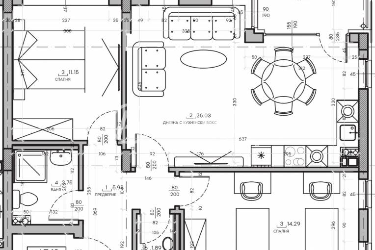 Тристаен апартамент, София, Малинова Долина, 660365, Снимка 1