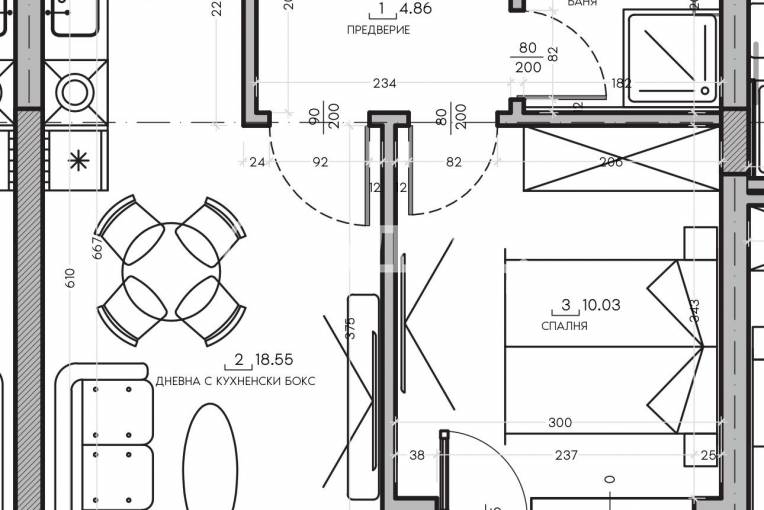 Двустаен апартамент, София, Малинова Долина, 660367, Снимка 1