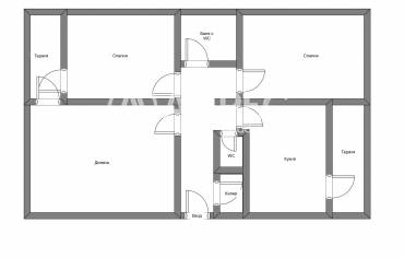 Тристаен апартамент, София, Люлин 3, 677367, Снимка 2