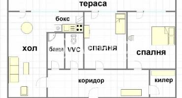 Тристаен апартамент, Варна, Младост 2, 690368, Снимка 5