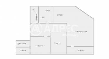 Тристаен апартамент, Варна, Бриз, 694368, Снимка 1