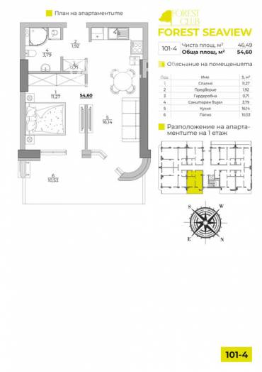 Двустаен апартамент, Варна, к.к. Чайка, 631371, Снимка 1