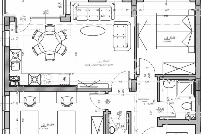 Тристаен апартамент, София, Малинова Долина, 660371, Снимка 1