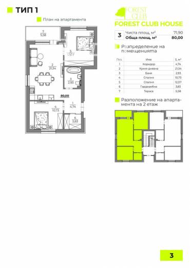 Тристаен апартамент, Варна, к.к. Чайка, 671373, Снимка 1