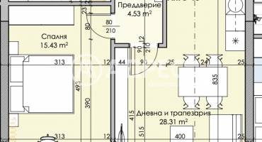 Двустаен апартамент, Пловдив, Кършияка, 623374, Снимка 2