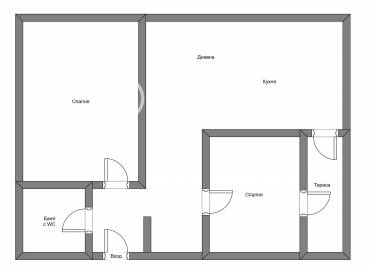 Тристаен апартамент, София, Банишора, 662376, Снимка 1