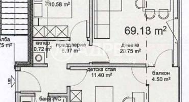 Тристаен апартамент, Варна, Владислав Варненчик, 683377, Снимка 2