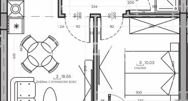 Двустаен апартамент, София, Малинова Долина, 660378