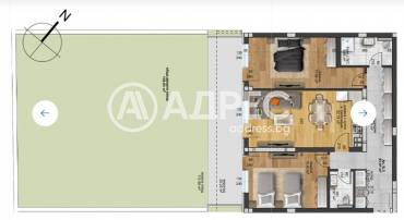 Тристаен апартамент, Пловдив, Западен, 666378, Снимка 1