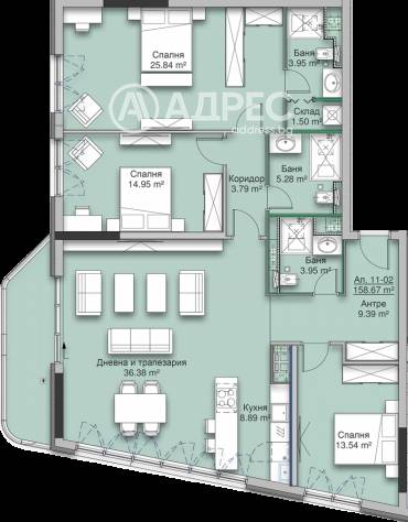 Многостаен апартамент, София, Кръстова вада, 589381, Снимка 1