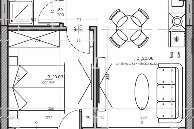 Двустаен апартамент, София, Малинова Долина, 660386, Снимка 1