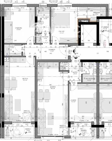 Тристаен апартамент, Варна, Владислав Варненчик, 662387, Снимка 1