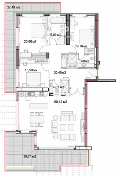 Многостаен апартамент, Варна, к.к. Слънчев ден, 541388, Снимка 1