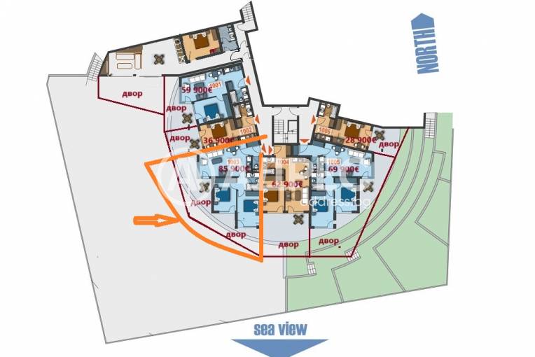 Тристаен апартамент, Свети Влас, 635389, Снимка 4