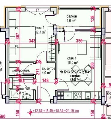 Двустаен апартамент, Бургас, Меден рудник - зона В, 623392, Снимка 1