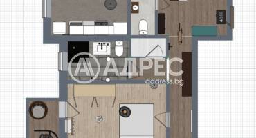 Тристаен апартамент, София, Надежда 1, 678393, Снимка 1