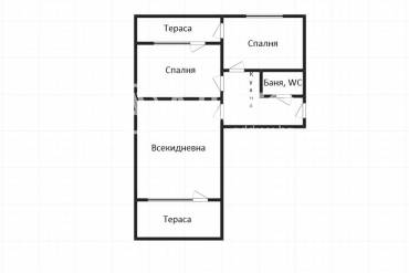 Двустаен апартамент, Бургас, Меден рудник - зона В, 697393, Снимка 1