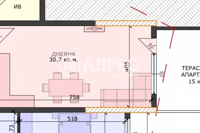 Едностаен апартамент, Варна, Възраждане 3, 702393, Снимка 4