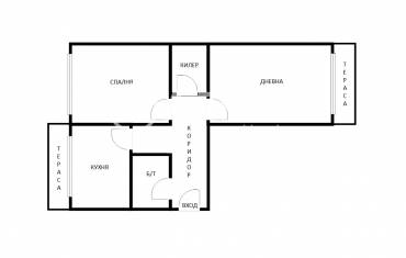 Двустаен апартамент, Девня, Повеляново, 657395, Снимка 1