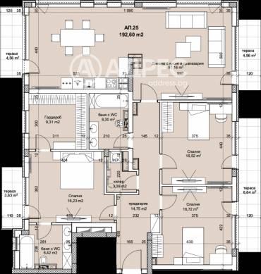 Многостаен апартамент, София, Лозенец, 672395, Снимка 1