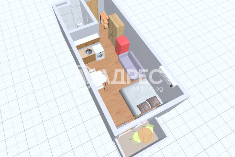 Едностаен апартамент, Слънчев бряг, Камелия, 695396, Снимка 4