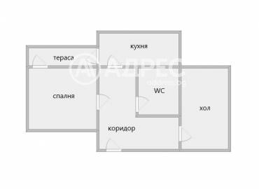 Двустаен апартамент, Ямбол, Възраждане, 661399, Снимка 1