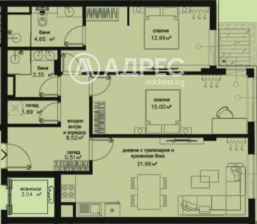 Тристаен апартамент, София, Център, 673400, Снимка 1