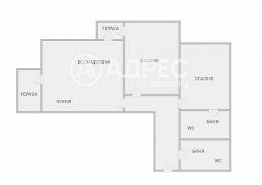 Тристаен апартамент, Варна, к.к. Чайка, 681404, Снимка 1