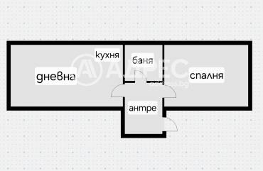 Двустаен апартамент, София, Център, 663405, Снимка 1