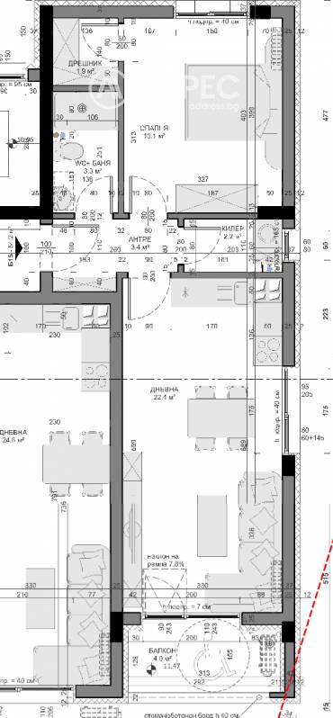 Двустаен апартамент, Варна, Владислав Варненчик, 662406, Снимка 1