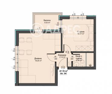 Двустаен апартамент, Варна, Аспарухово, 682406, Снимка 1