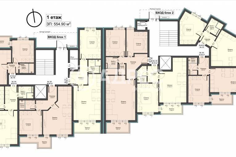 Двустаен апартамент, Варна, Аспарухово, 682406, Снимка 1