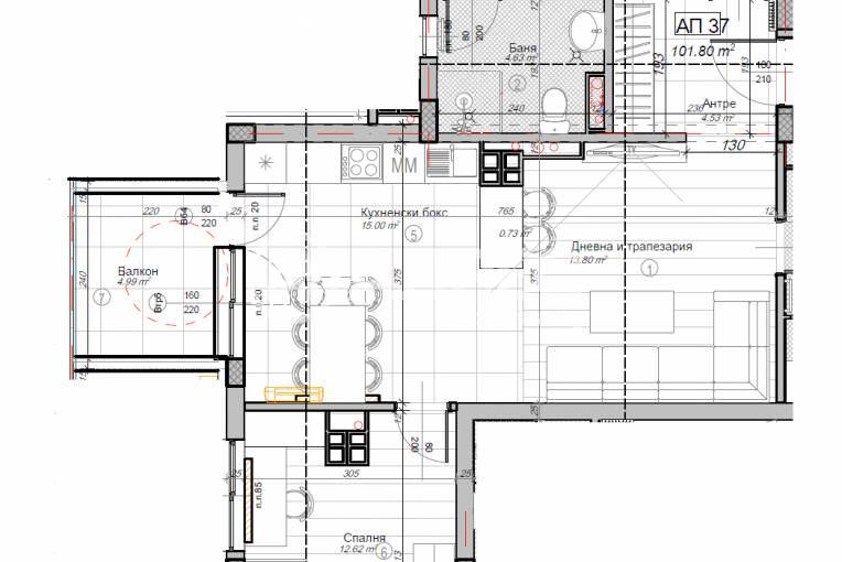 Тристаен апартамент, София, Слатина, 675407, Снимка 4