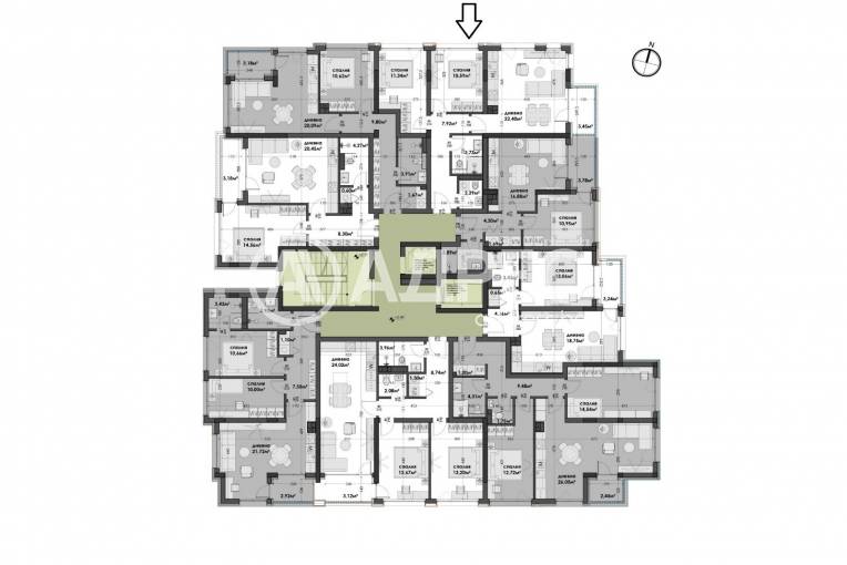 Тристаен апартамент, Варна, Изгрев, 688407, Снимка 3