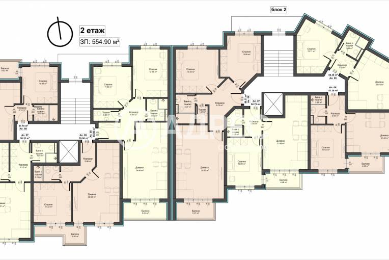 Двустаен апартамент, Варна, Аспарухово, 682408, Снимка 1